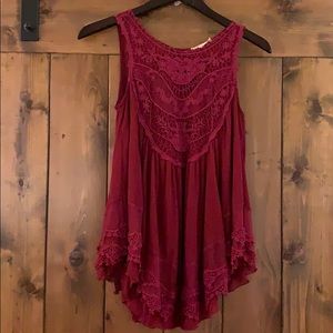 Altar’d State flowy lace tunic tank